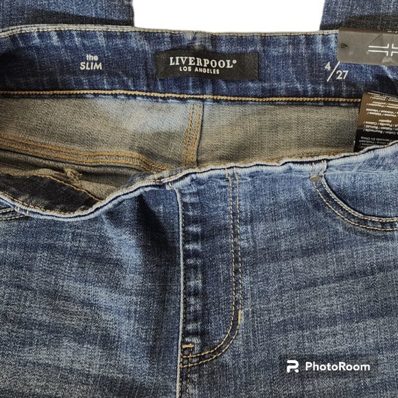 New Ladies Liverpool Los Angeles Chloe Pull-On Jeans - Picture 5 of 5